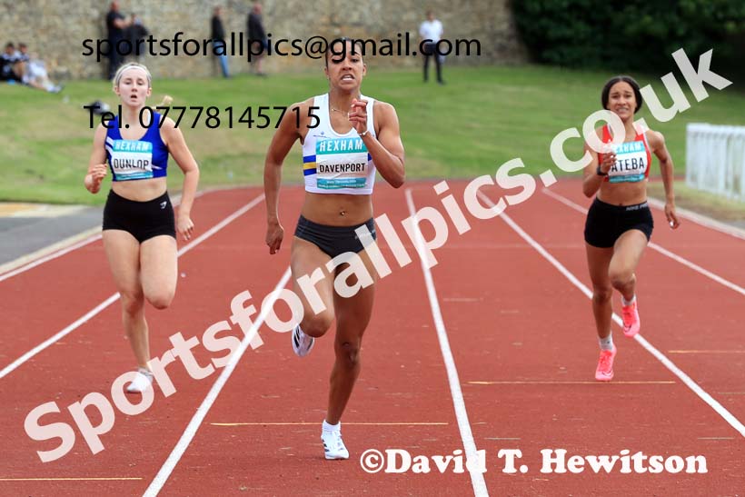Womens Heptathlon 200 metres, 2024 EAP International Combined events, Hewcham, Northumberland.  Photo: David T. Hewitson/Sports for All Pics